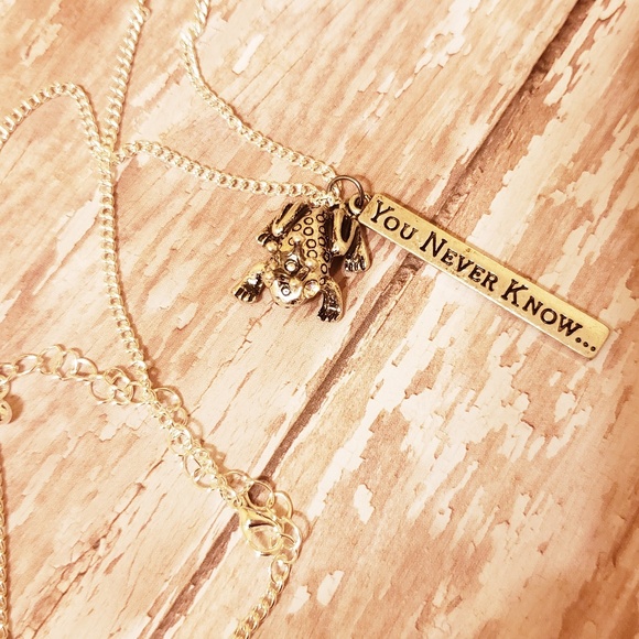 Handmade Jewelry - Frog Prince You Never Know pendant necklace